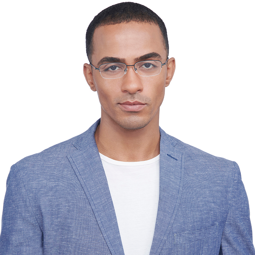 Vincent Chase Online Black Half Rim Rectangle right side