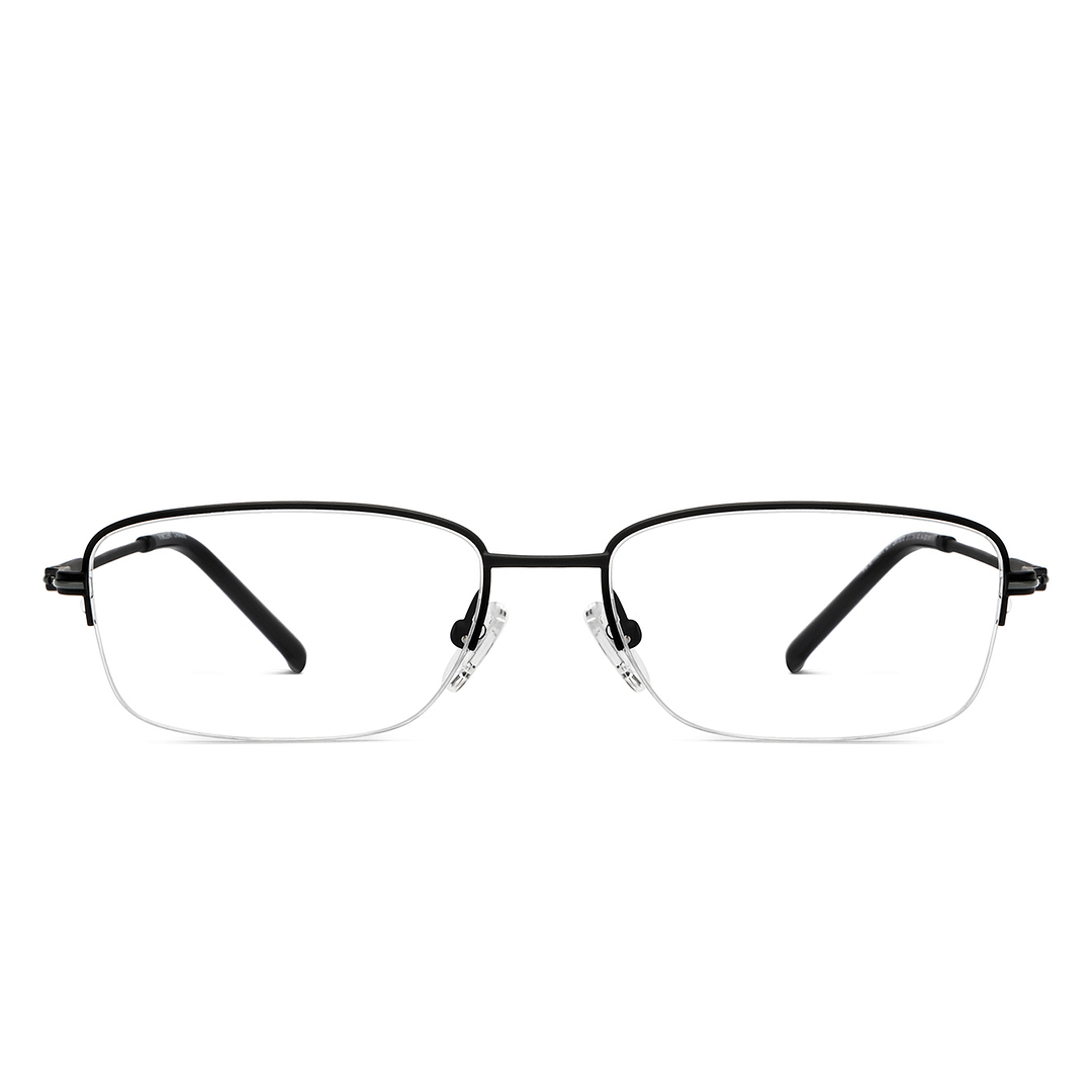 Vincent Chase Online Black Half Rim Rectangle left side