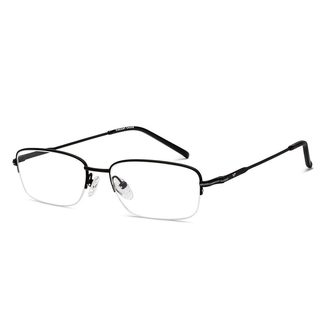 Vincent Chase Online Black Half Rim Rectangle right side