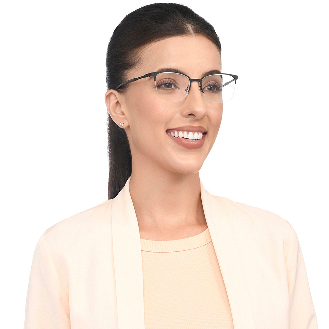 Vincent Chase Online Black Half Rim Square right side