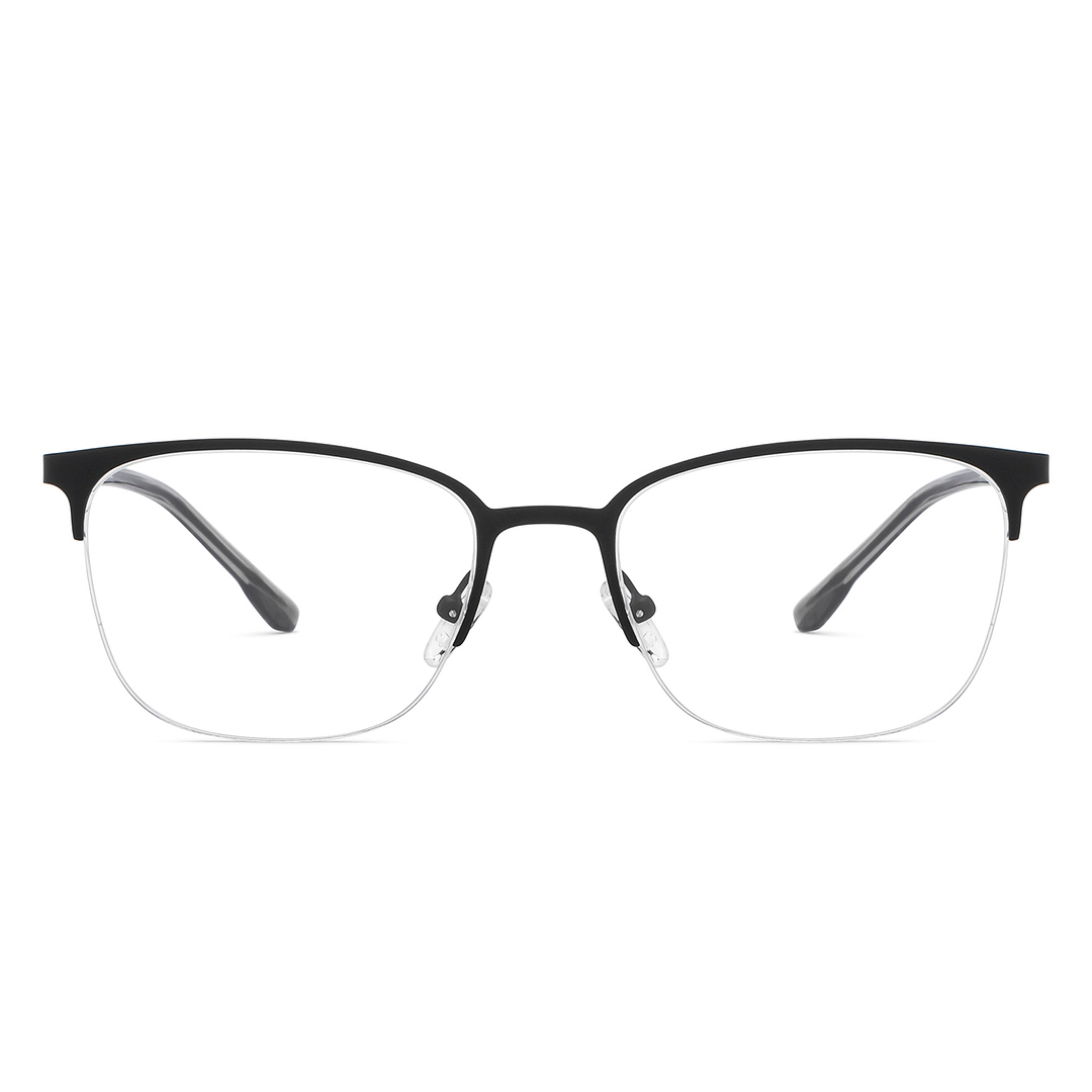 Vincent Chase Online Black Half Rim Square left side