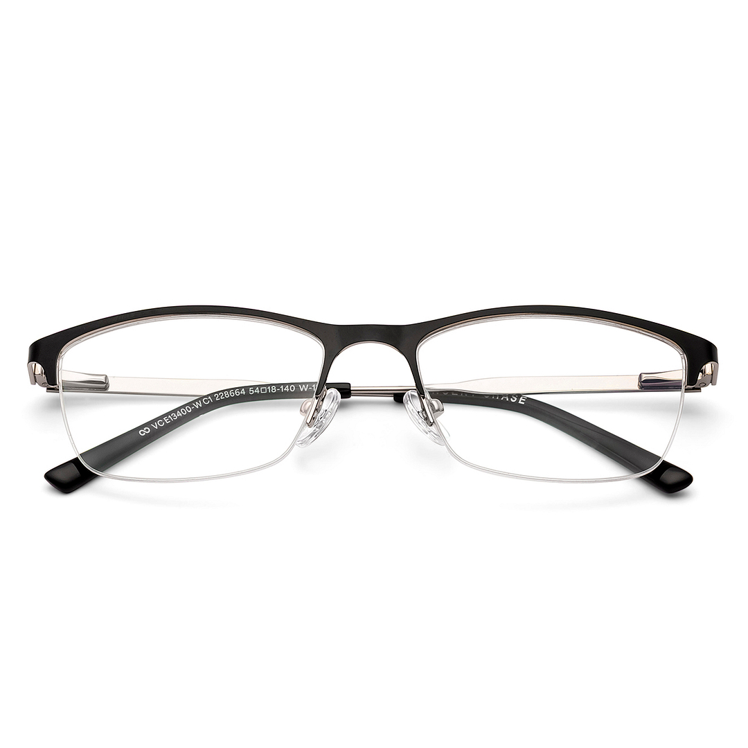 Vincent Chase Online Black Half Rim Rectangle left side