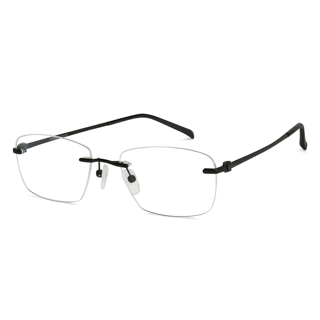 Vincent Chase Online Black Rimless Rectangle right side