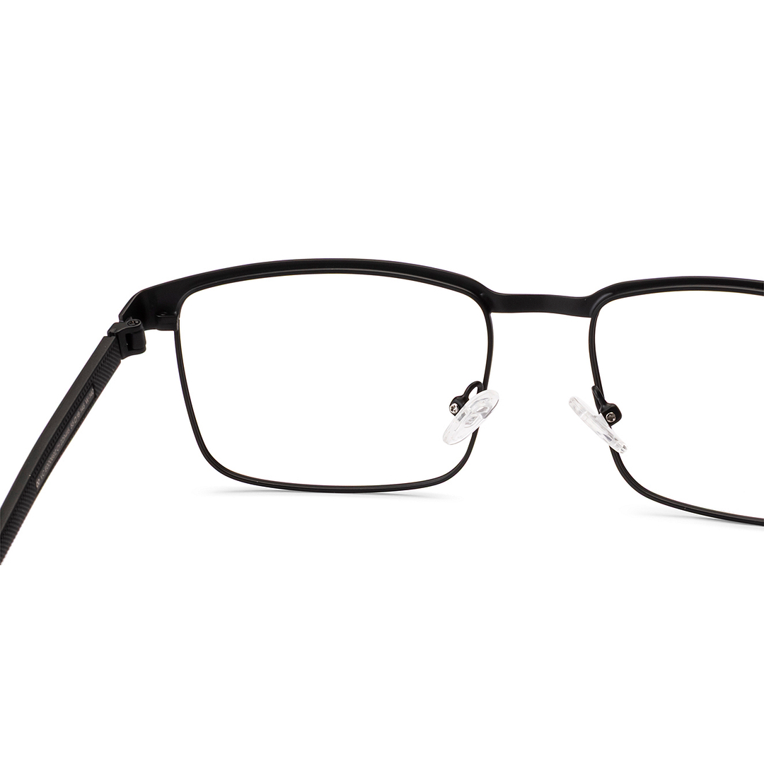 Black Full Rim Square Vincent Chase SLEEK STEEL VC E000692 Eyeglasses