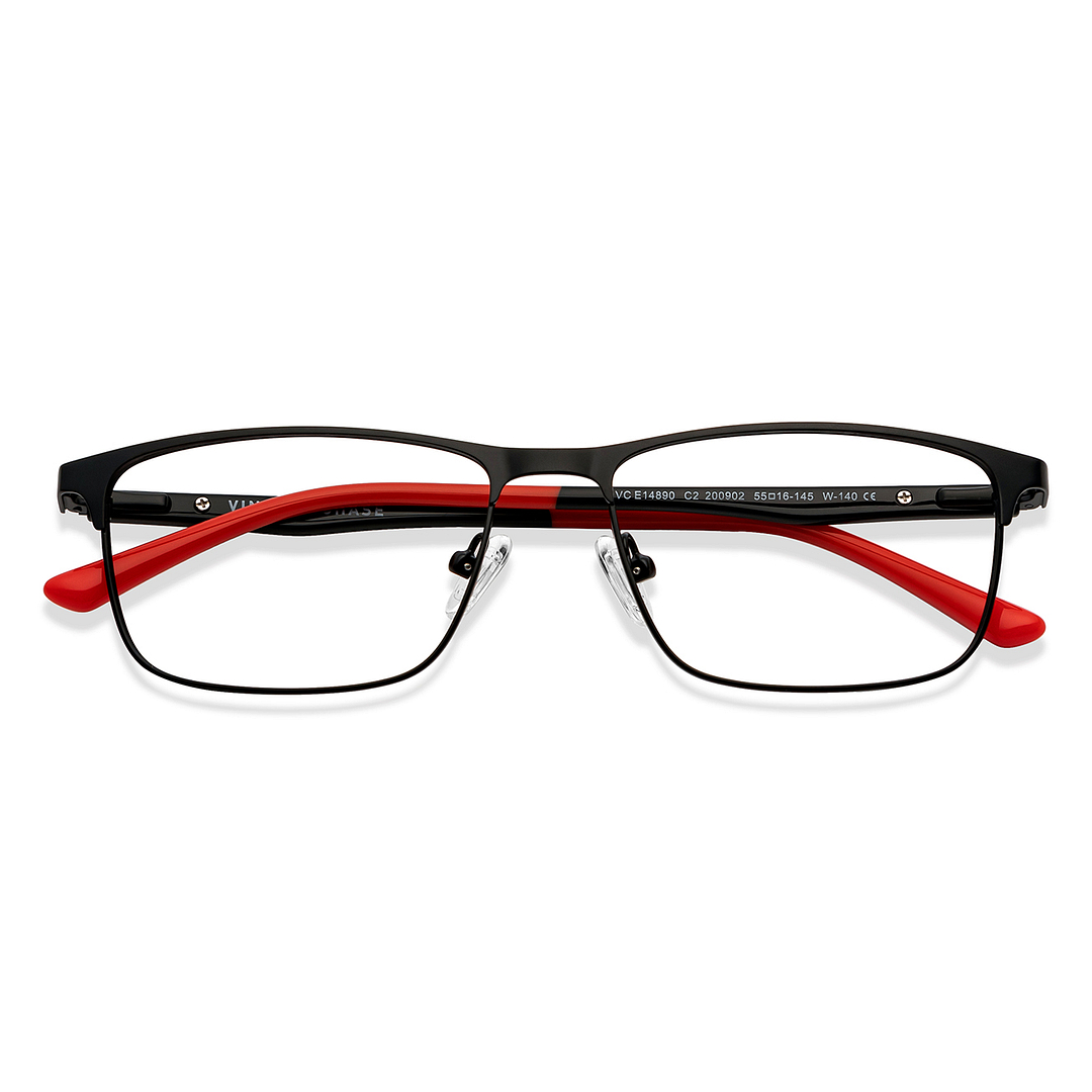 Vincent Chase Online Black Full Rim Rectangle left side