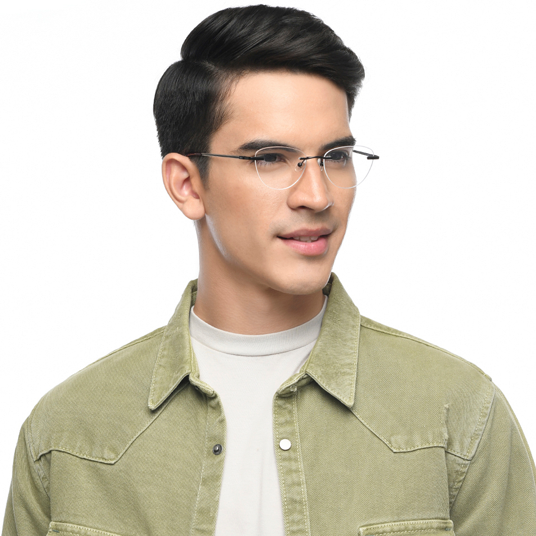 Vincent Chase Online Black Rimless Cat Eye right side