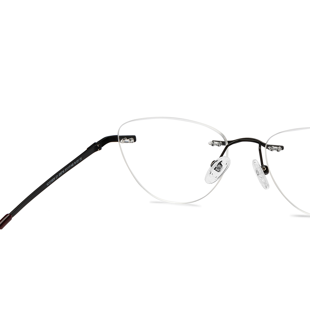 Vincent Chase Online Black Rimless Cat Eye right side