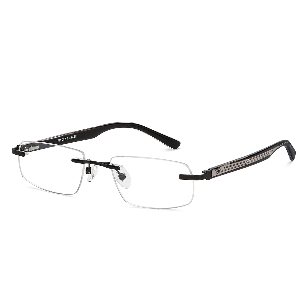 Vincent Chase Online Black Rimless Rectangle right side