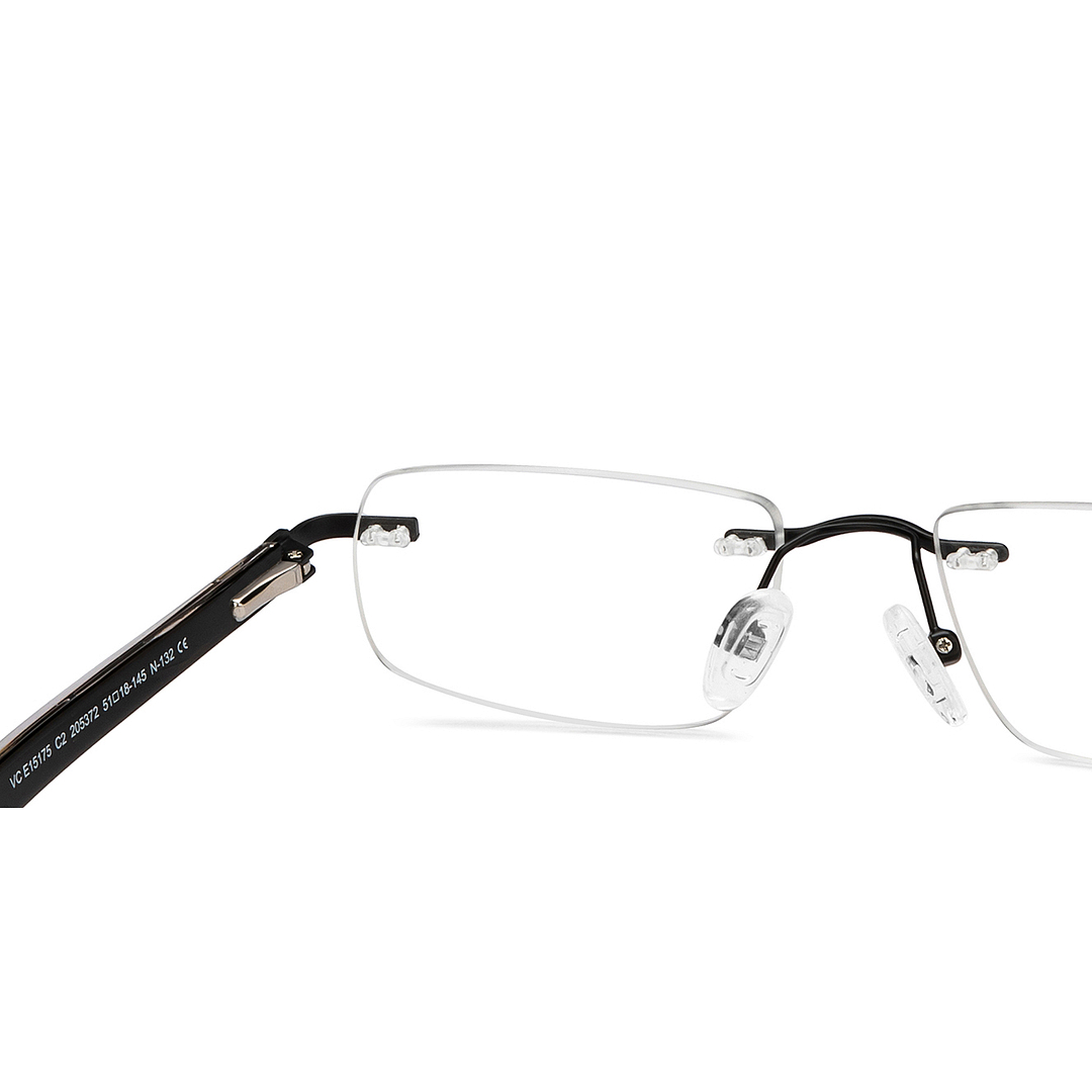 Vincent Chase Online Black Rimless Rectangle right side