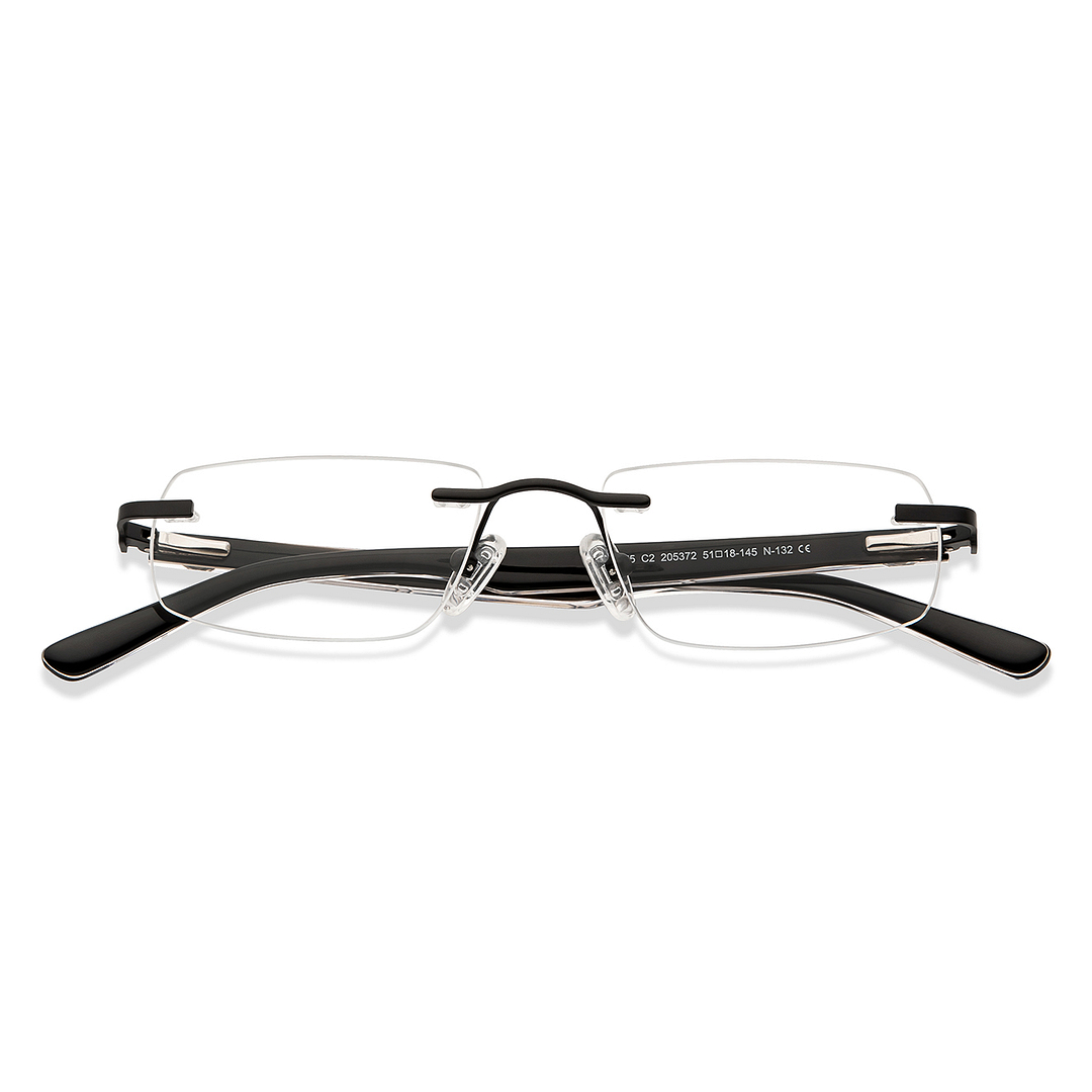 Vincent Chase Online Black Rimless Rectangle left side