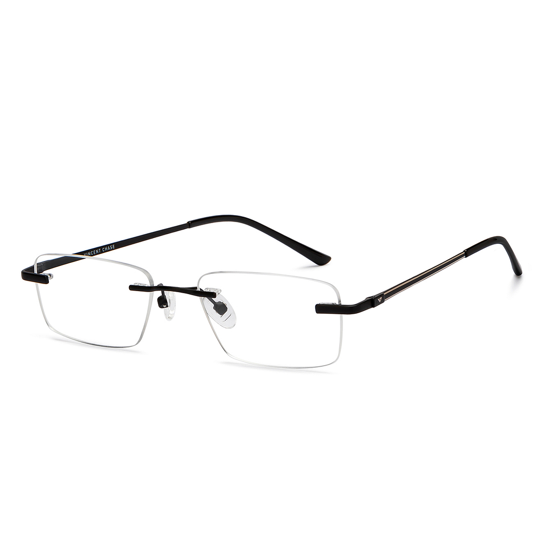 Vincent Chase Online Black Rimless Rectangle right side