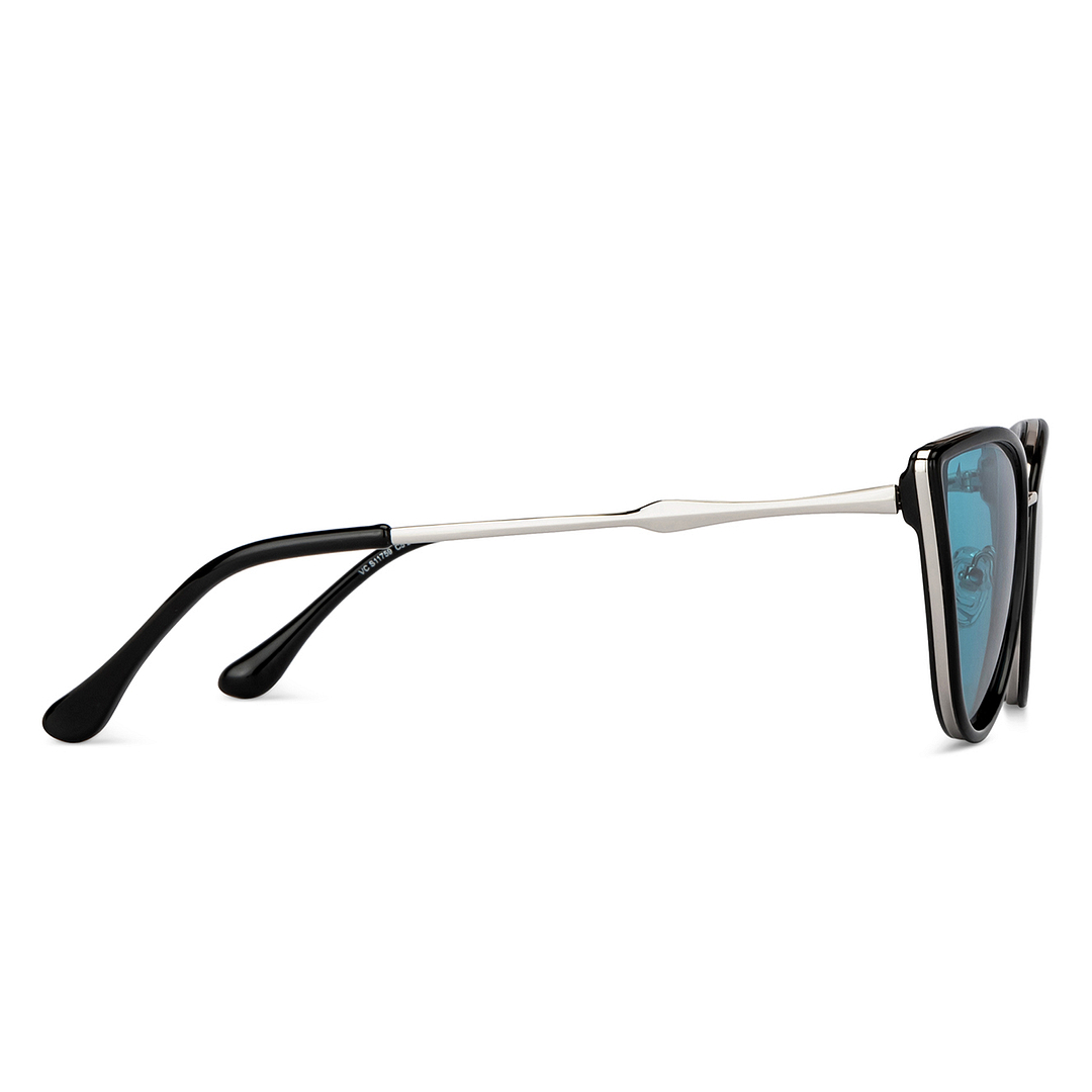 Vincent Chase Online Gunmetal Full Rim Cat Eye left side