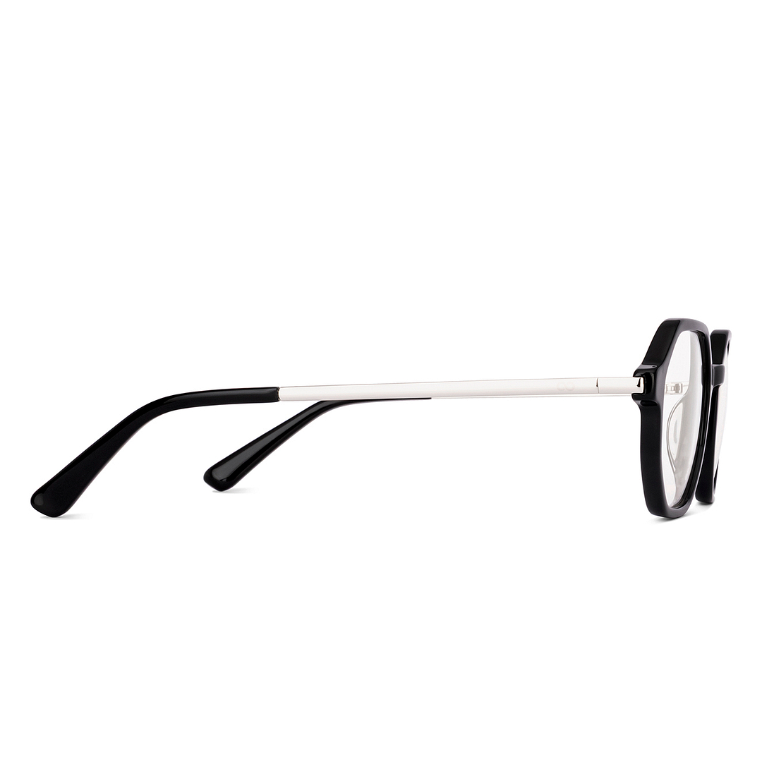 Vincent Chase Black Full Rim Geometric left side