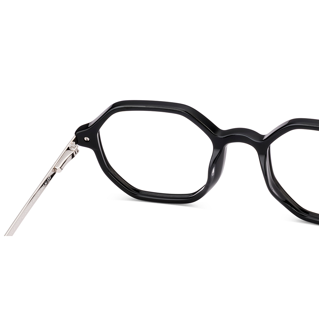 Vincent Chase Black Full Rim Geometric right side