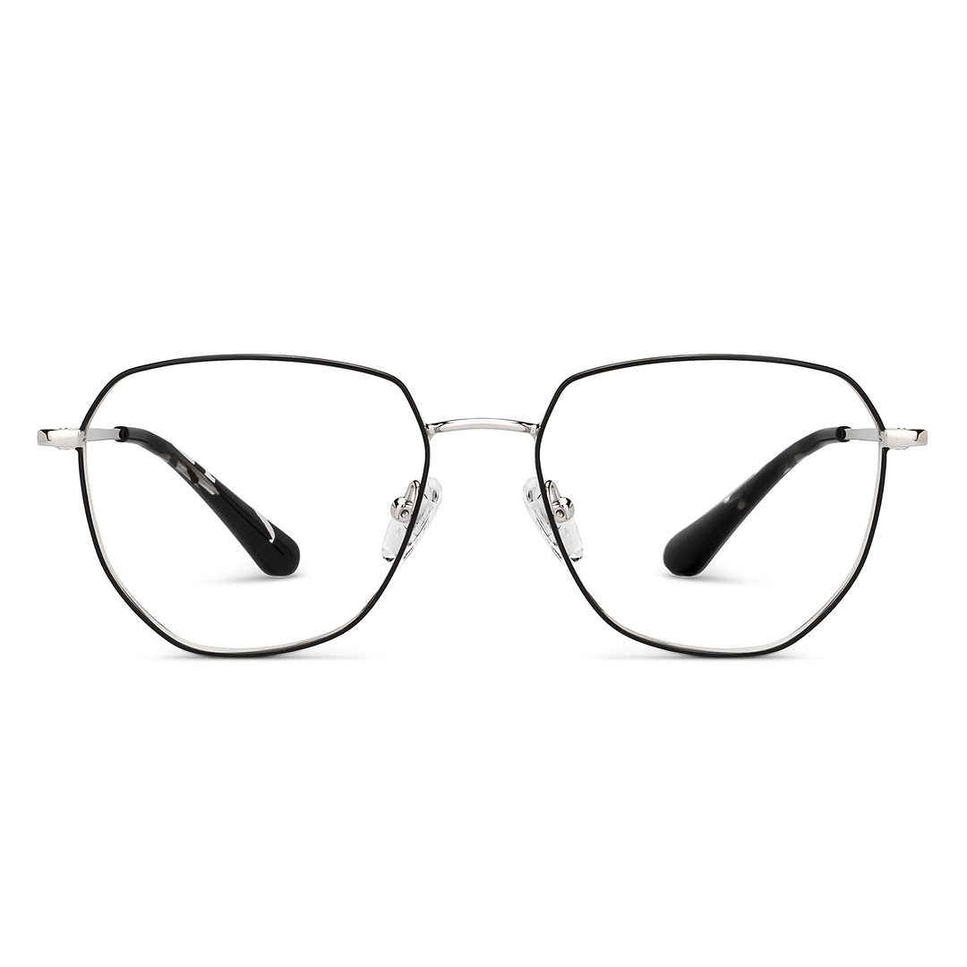 Vincent Chase Dark Gunmetal Full Rim Geometric left side