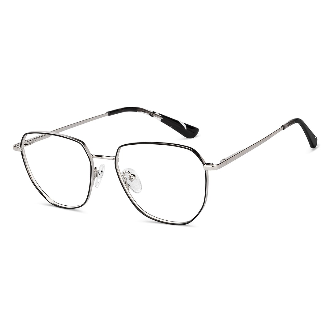 Vincent Chase Dark Gunmetal Full Rim Geometric right side