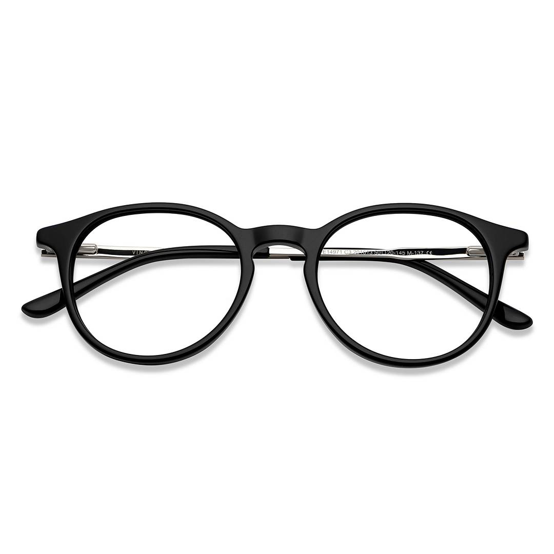 Vincent Chase Online Black Full Rim Round left side