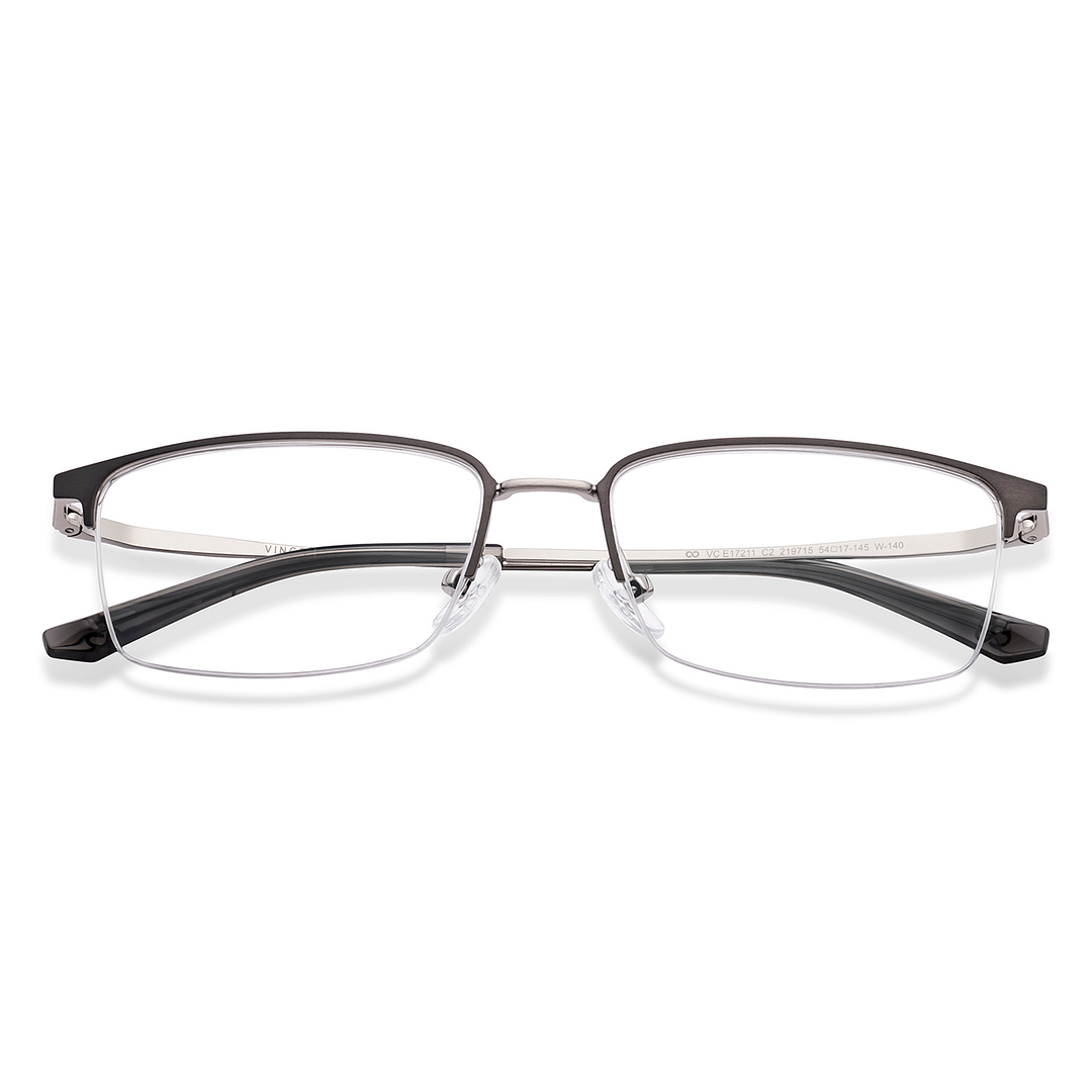 Vincent Chase Online Black Half Rim Rectangle left side