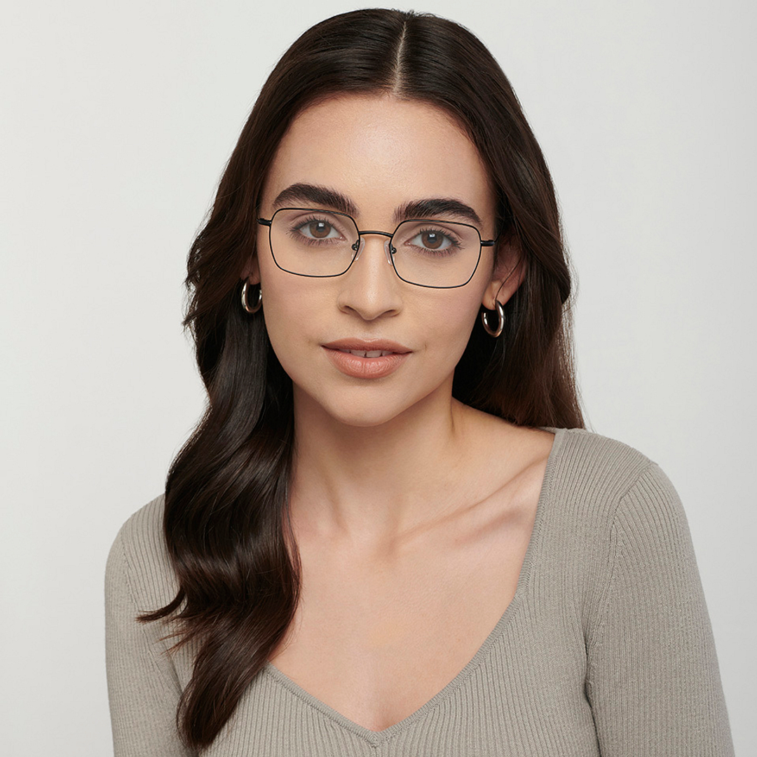 Vincent Chase Online Black Full Rim Geometric left side