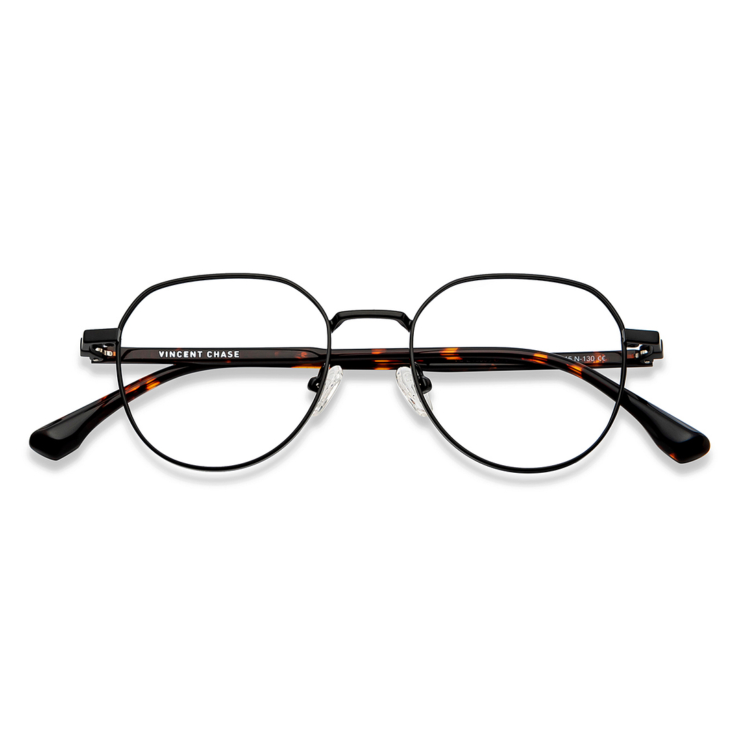 Vincent Chase Online Black Full Rim Round left side