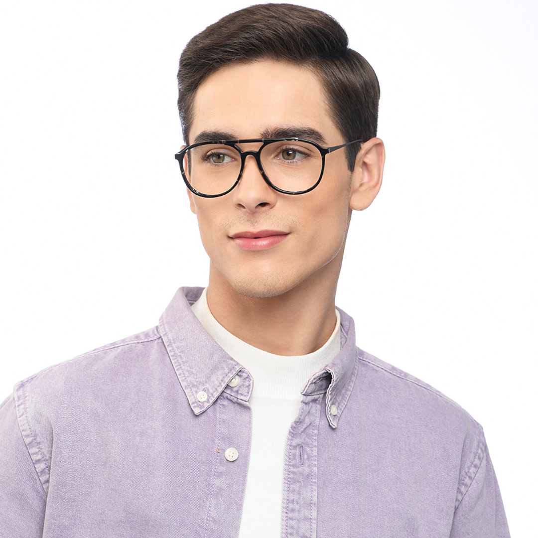 Vincent Chase Online Black Full Rim Aviator right side