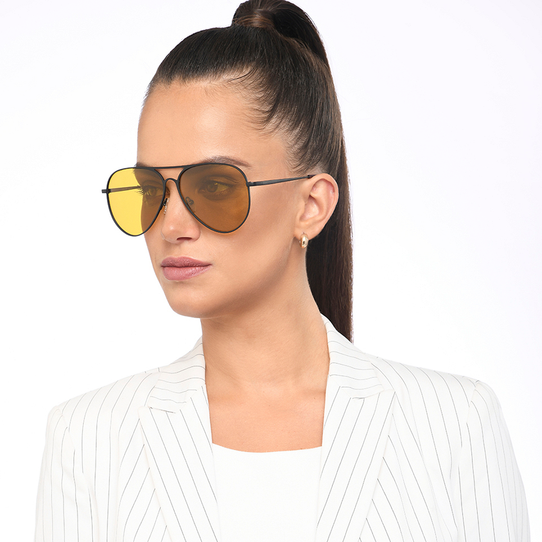 Vincent Chase Online Black Full Rim Aviator right side