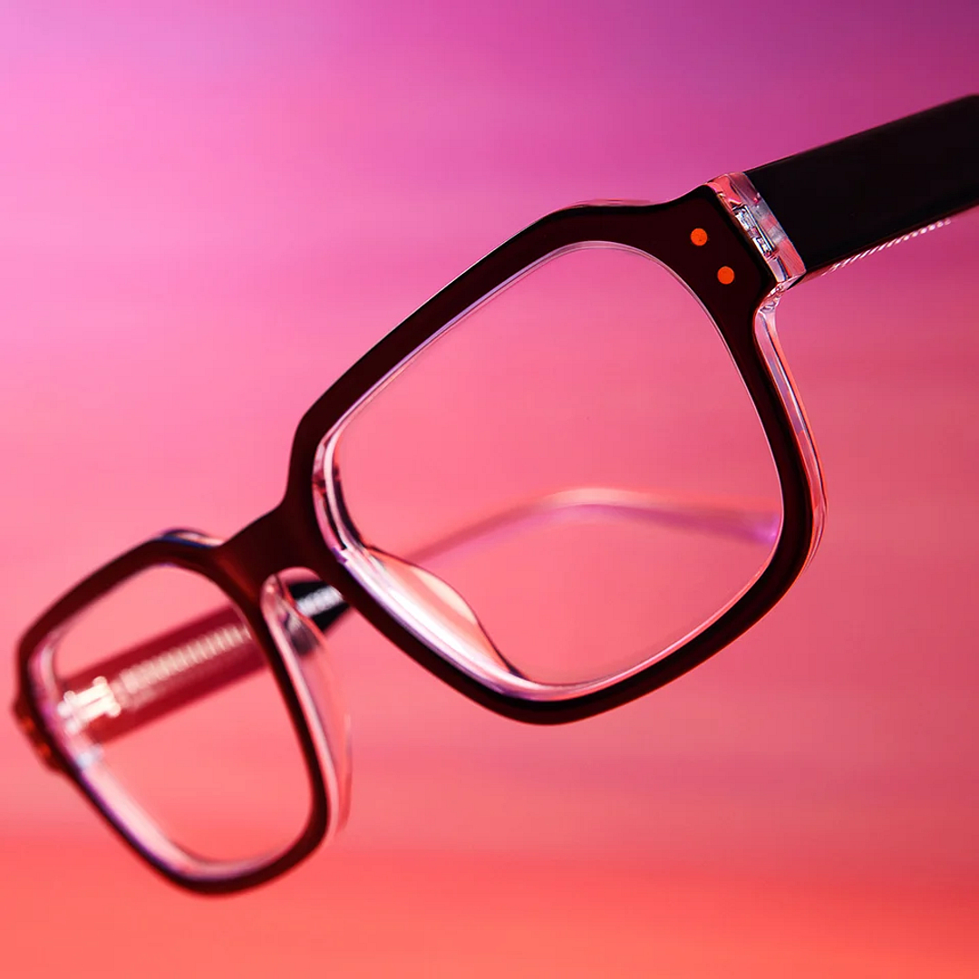 Vincent Chase Black Full Rim Rectangle left side