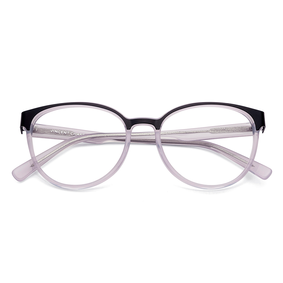 Vincent Chase Online Black Transparent Full Rim Round left side
