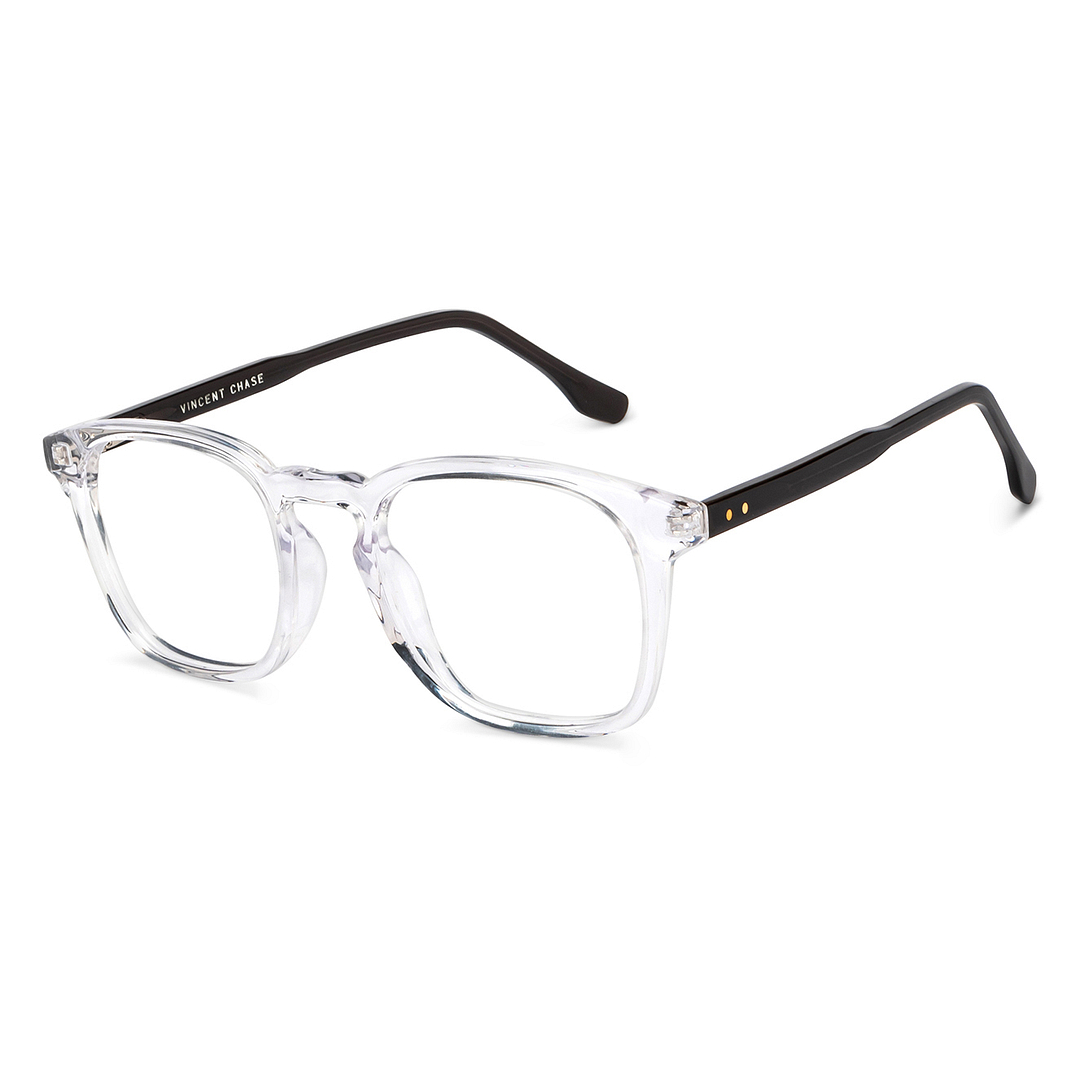Vincent Chase Online Crystal Transparent Full Rim Square right side