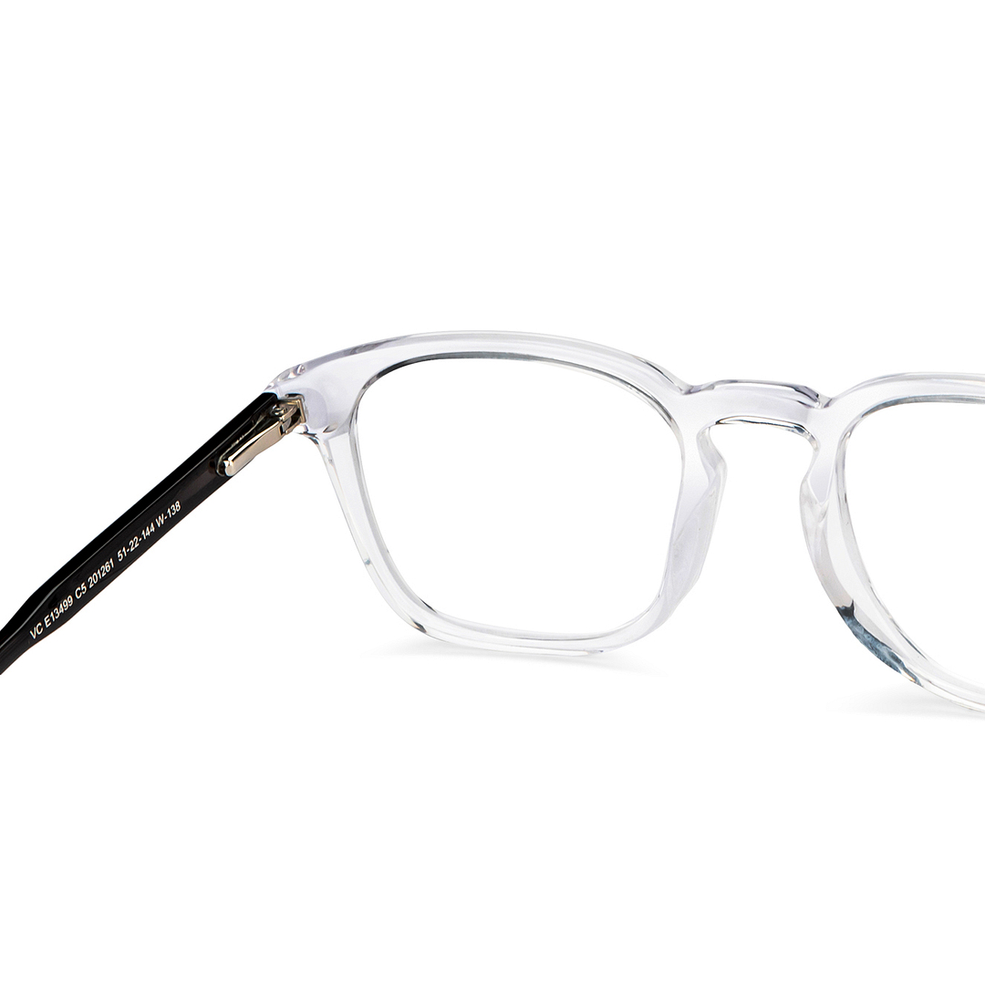 Vincent Chase Online Crystal Transparent Full Rim Square right side
