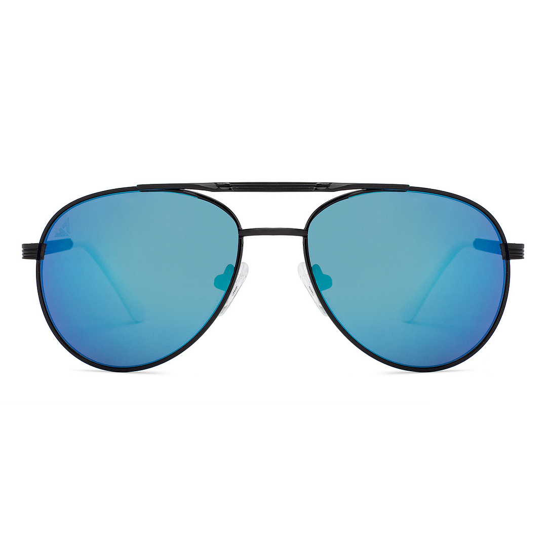 Hooper Black Full Rim Aviator left side