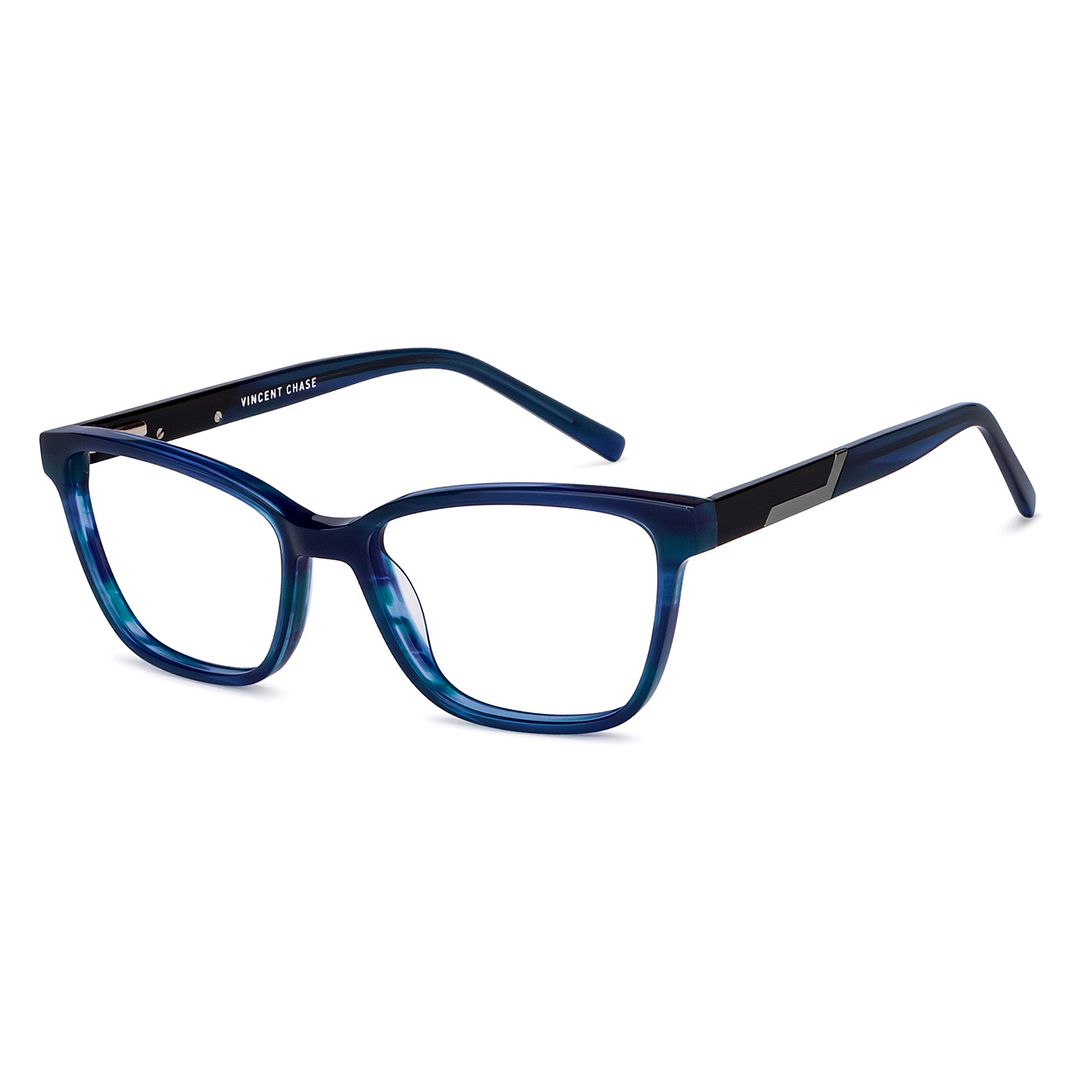 Vincent Chase Online Sky Blue Full Rim Cat Eye right side