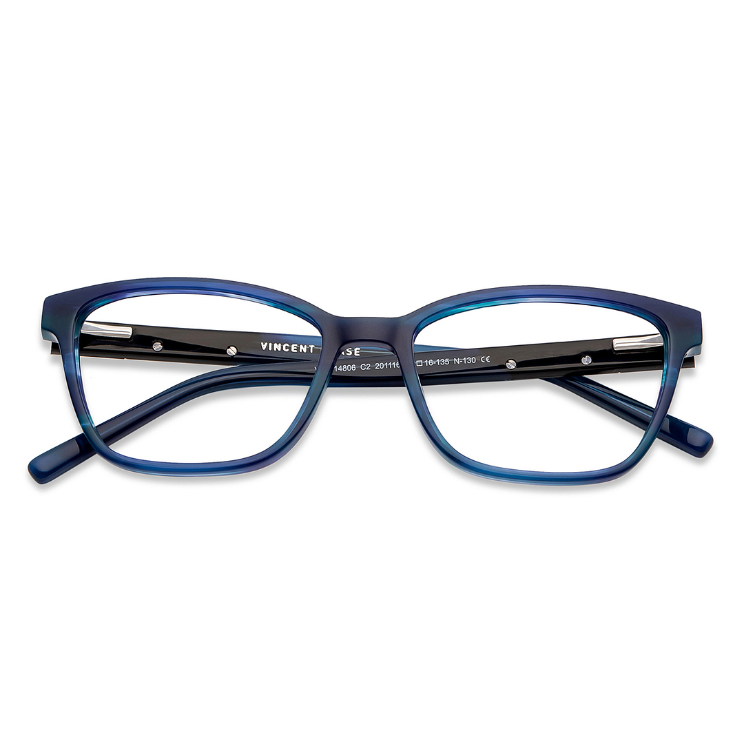 Vincent Chase Online Sky Blue Full Rim Cat Eye left side