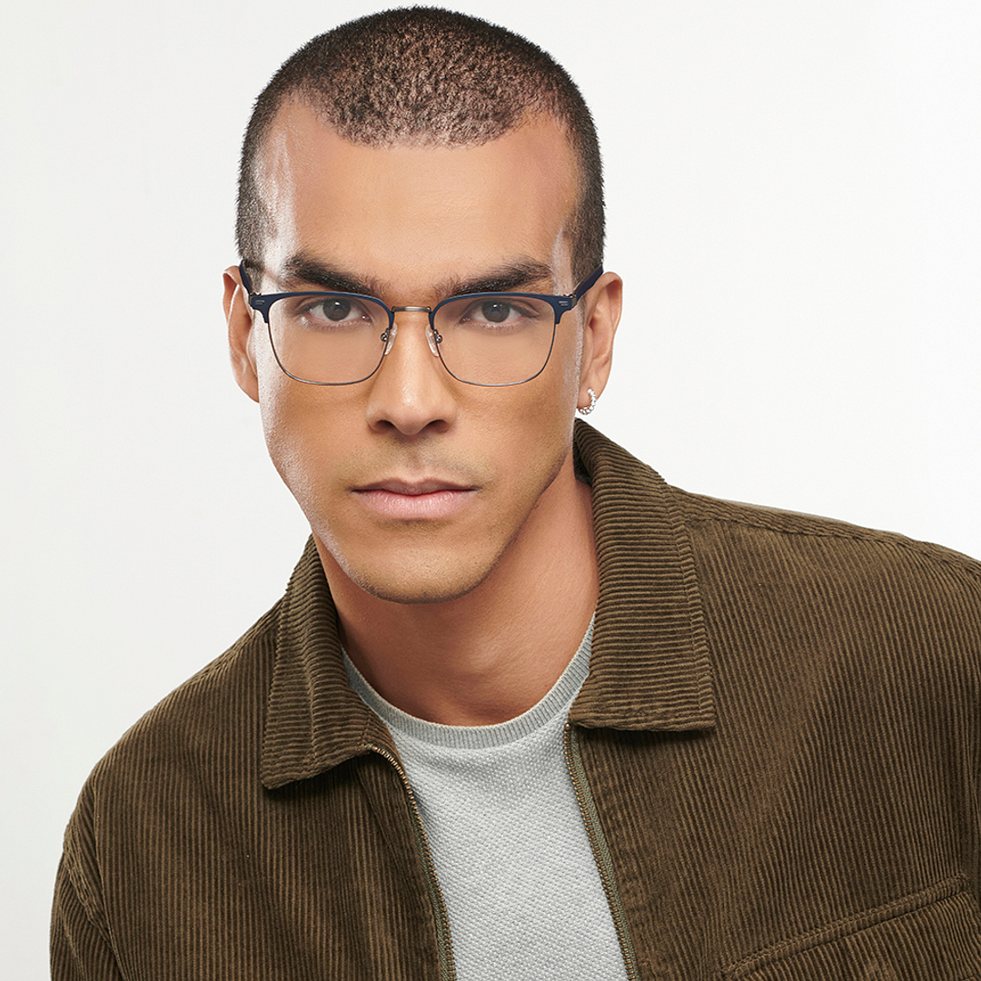 Vincent Chase Black Full Rim Square right side