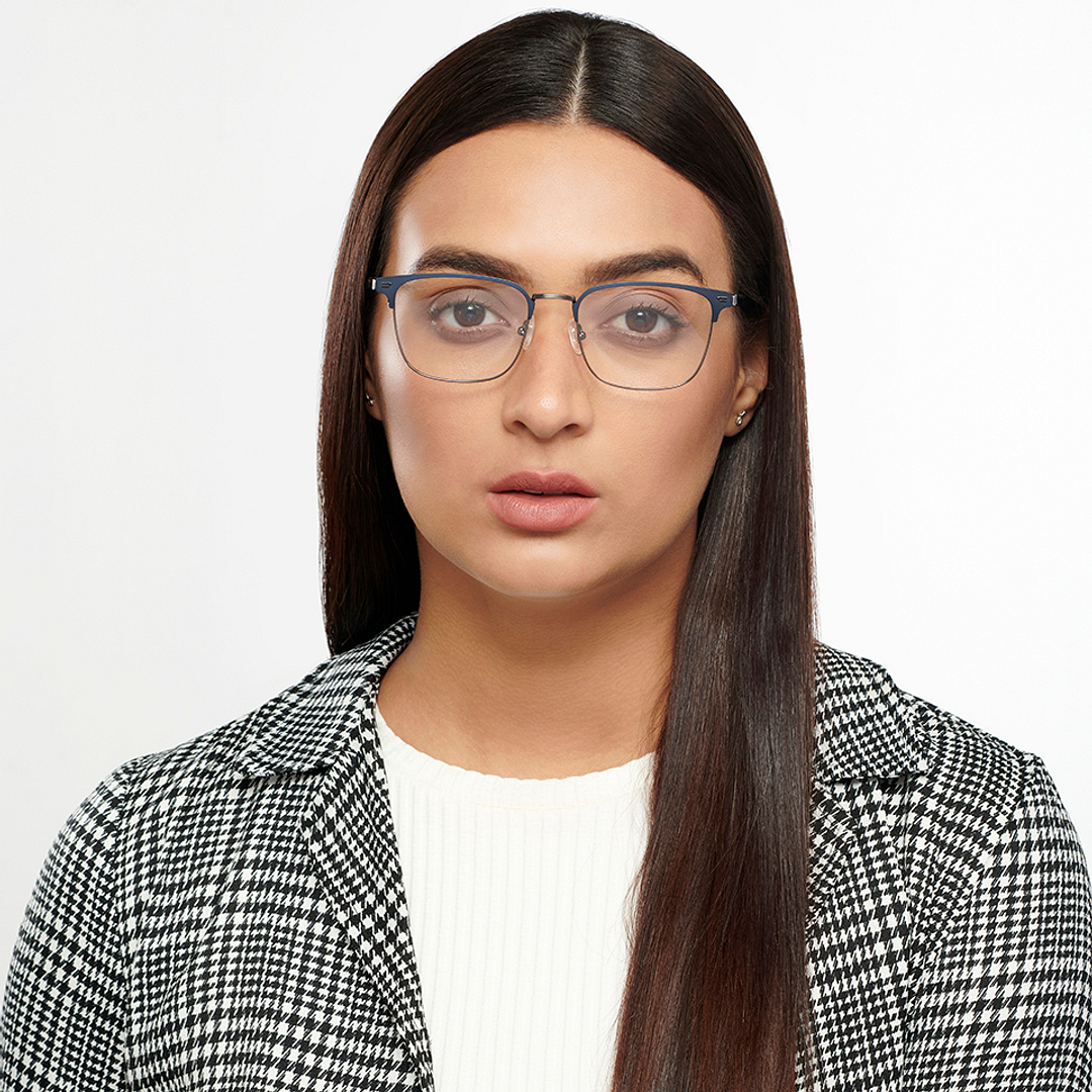 Vincent Chase Black Full Rim Square left side