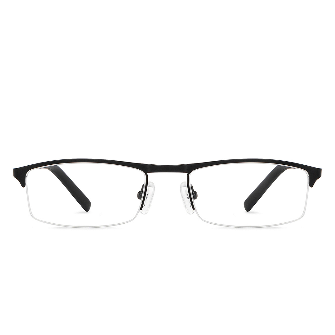 Vincent Chase Black Half Rim Rectangle left side