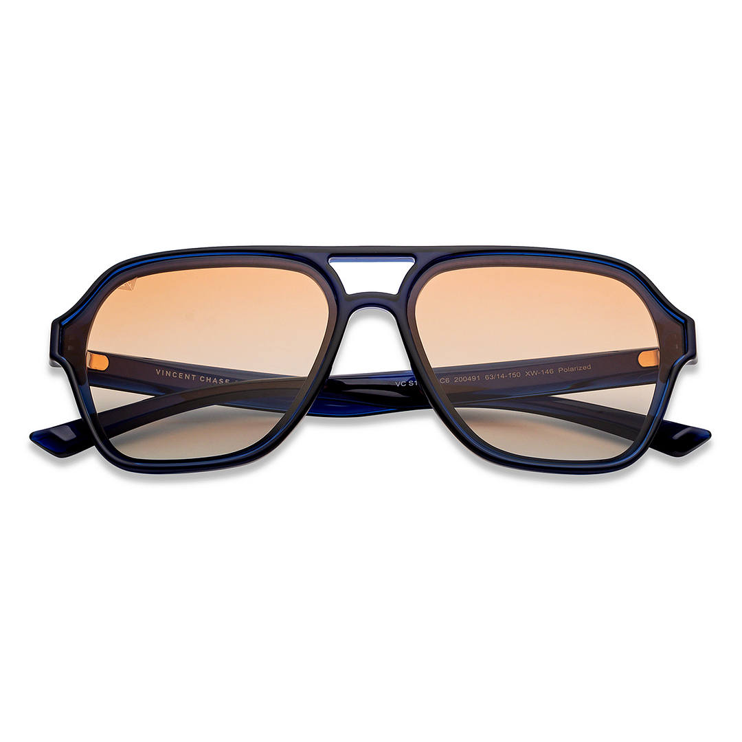 Vincent Chase Online Blue Full Rim Geometric left side
