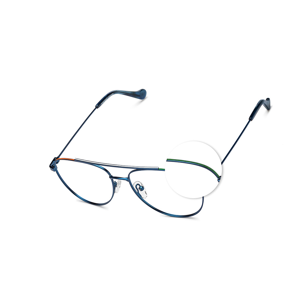 Vincent Chase Online Sky Blue Full Rim Aviator right side