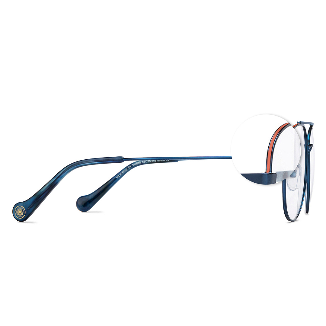 Vincent Chase Online Sky Blue Full Rim Aviator right side