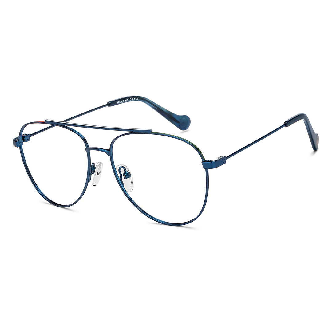 Vincent Chase Online Sky Blue Full Rim Aviator right side