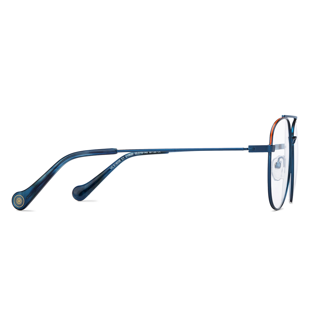 Vincent Chase Online Sky Blue Full Rim Aviator left side