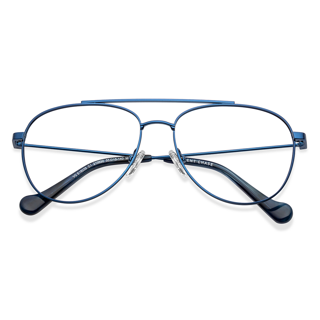 Vincent Chase Online Sky Blue Full Rim Aviator left side