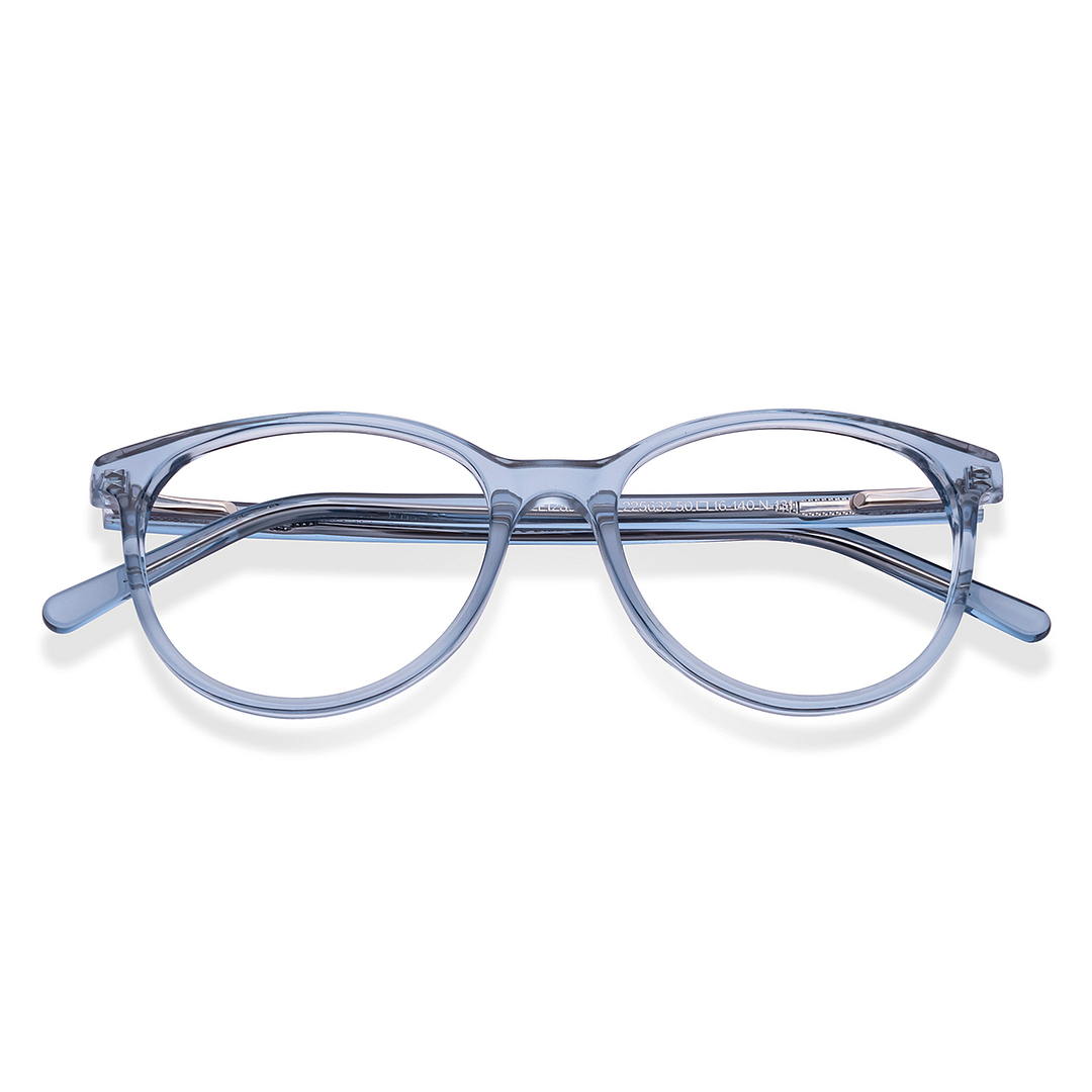 Vincent Chase Online Sky Blue Full Rim Round left side