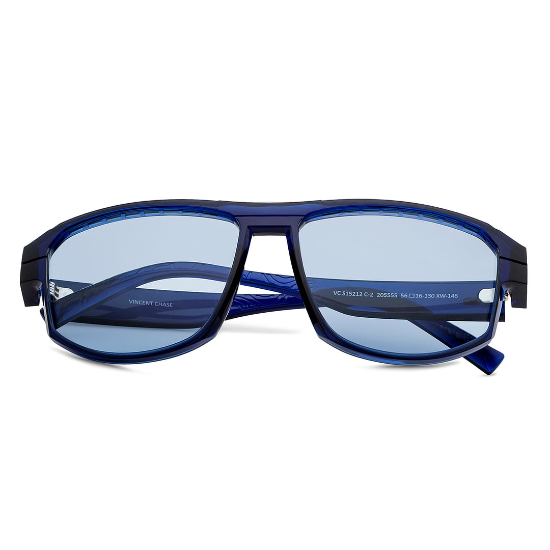 Vincent Chase Polarized Blue Full Rim Square left side