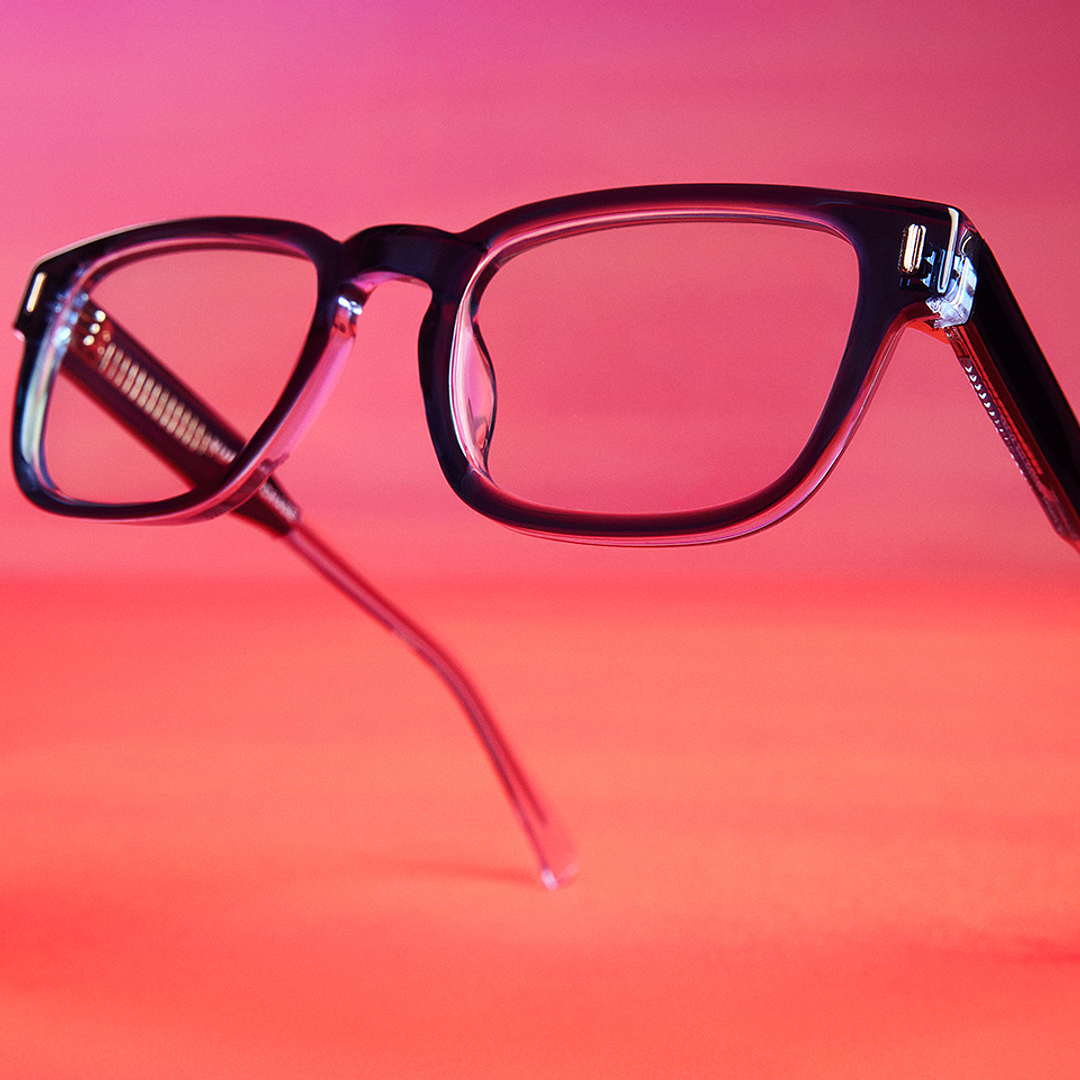 Vincent Chase Sky Blue Full Rim Rectangle left side