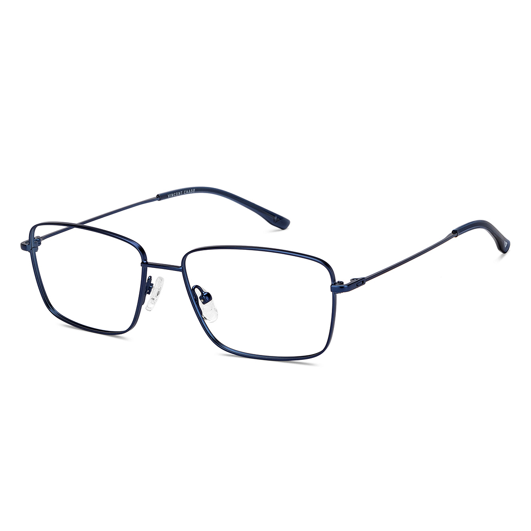 Buy Blue Full Rim Rectangle Vincent Chase SLEEK STEEL VC E16787-C3