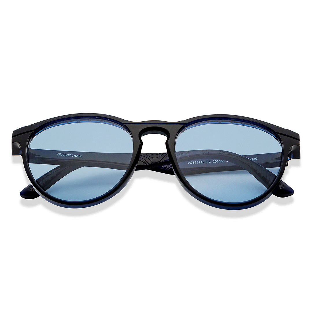 Vincent Chase Polarized Blue Full Rim Round left side