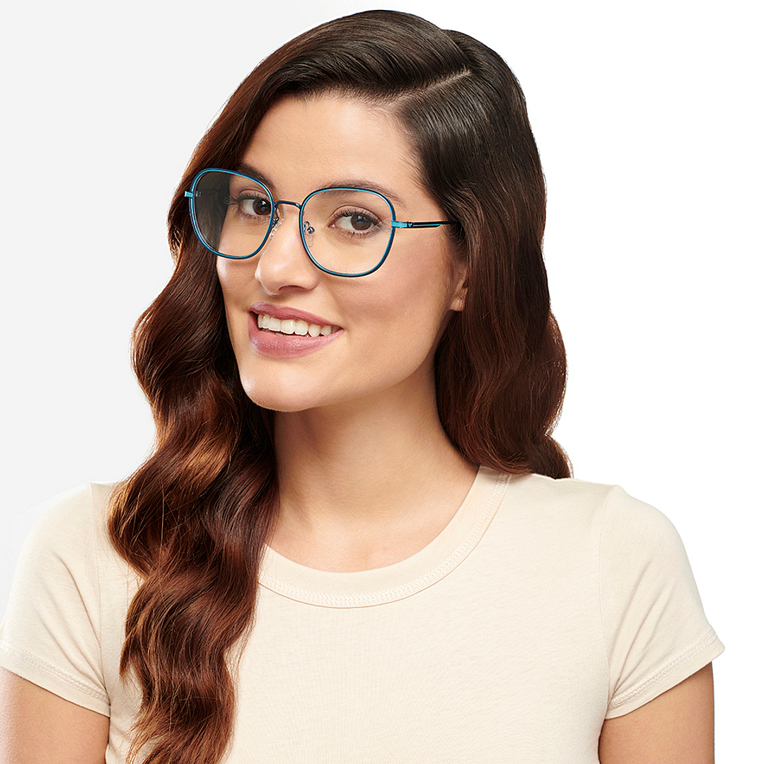 Vincent Chase Online Sky Blue Full Rim Round right side