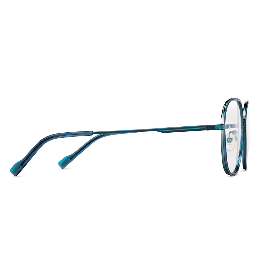 Vincent Chase Online Sky Blue Full Rim Round left side