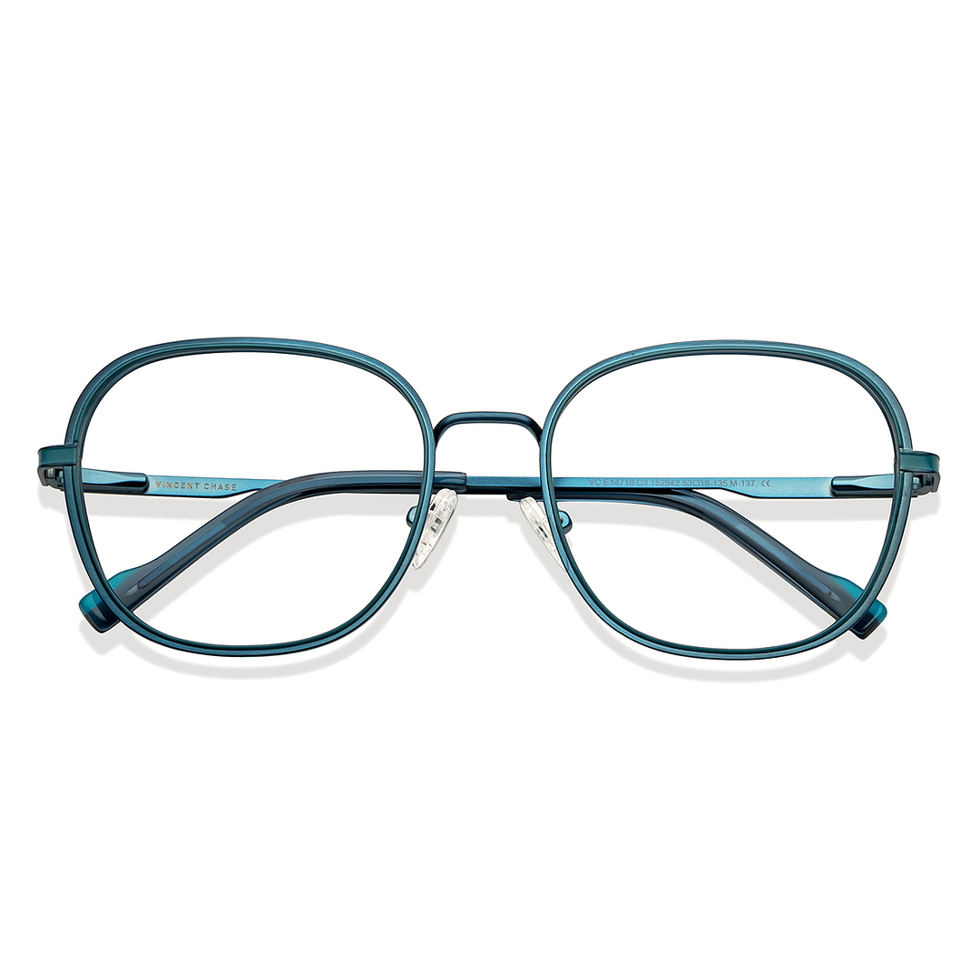 Vincent Chase Online Sky Blue Full Rim Geometric left side
